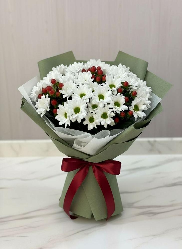 Букет цветов из: Хризантемы в Бараново