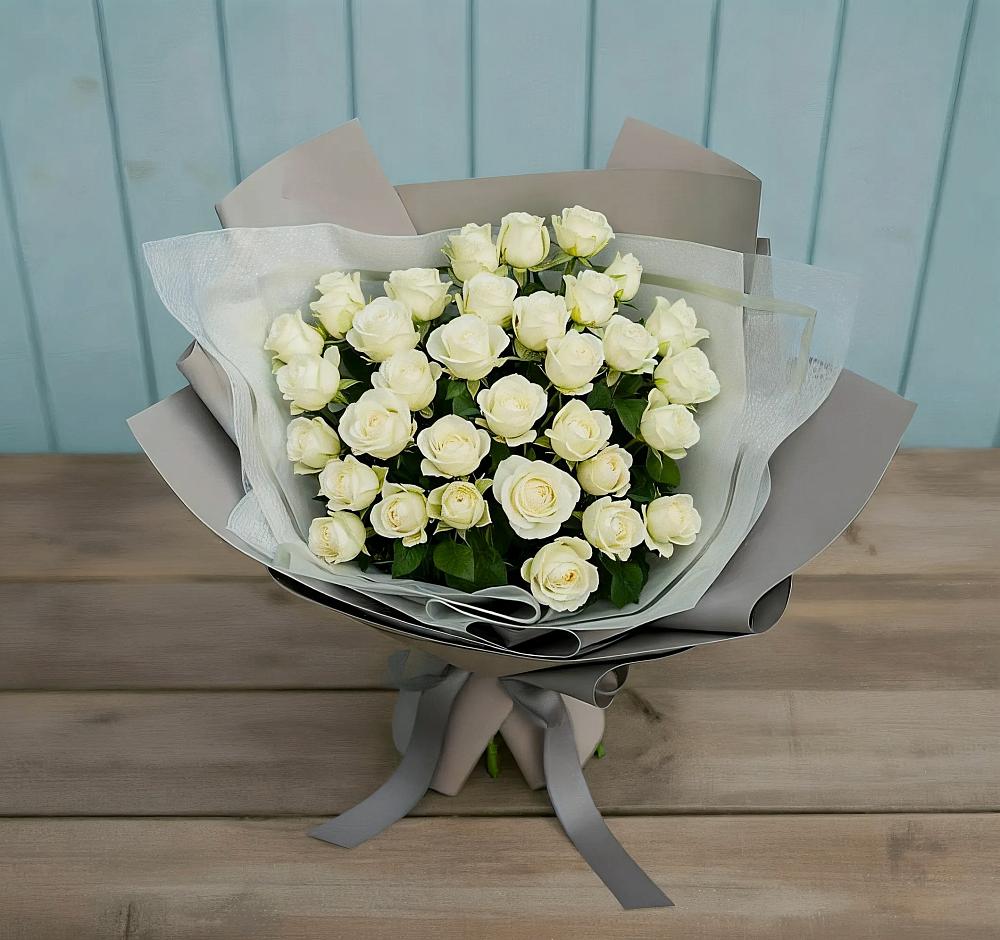 Букет Белоснежная нежность в Бараново