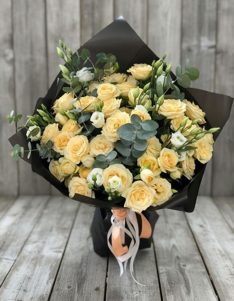 Букет цветов из: Розы и Лизиантусы в Бараново