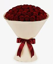 Букет 101 Бордовая роза Блэк Бакарра в Бараново