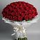 Букет 101 Красная роза Блэк Мэджик в Бараново