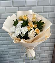 Букет цветов из:  Розы и Хризантемы в Бараново