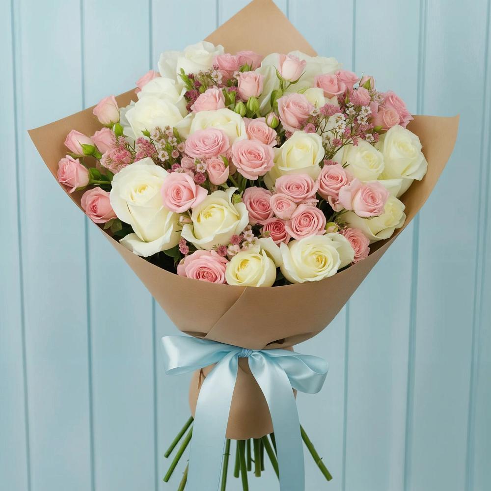 Букет цветов из: Розы в Бараново