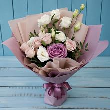 Букет цветов из:  Розы и Лизиантусы #REPLACE_PRED# Бараново