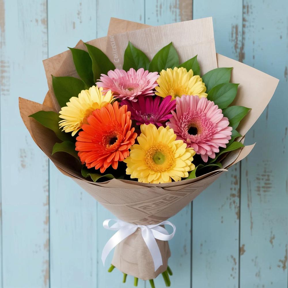 Букет цветов из: Герберы в Бараново