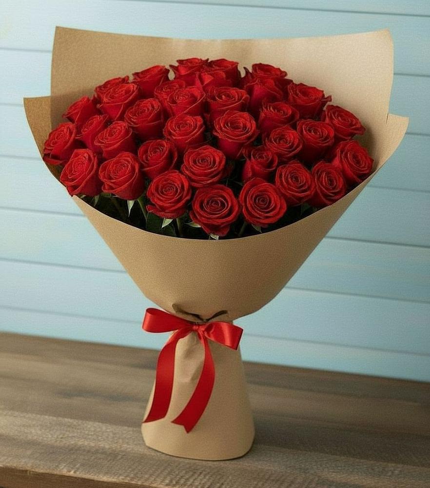 Букет Красные розы Милано в Бараново