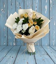 Букет цветов из:  Розы и Хризантемы #REPLACE_PRED# Бараново