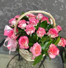 Цветочная композиция из Розы в корзине #REPLACE_PRED# Бараново