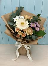 Букет цветов из:  Герберы и Хризантемы в Бараново