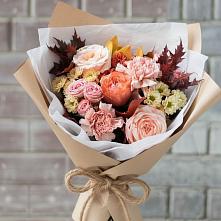 Букет цветов из:  Гвоздики, Хризантемы и Розы в Бараново