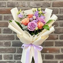 Букет цветов из:  Лизиантусы и Розы #REPLACE_PRED# Бараново