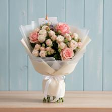 Букет цветов из:  Розы в Бараново