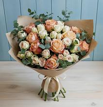 Букет цветов из:  Альстромерии и Розы #REPLACE_PRED# Бараново