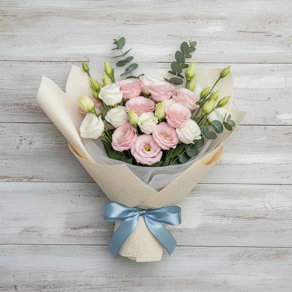 Букет цветов из: Лизиантусы в Бараново